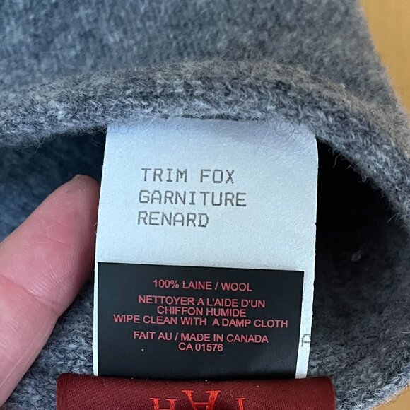 Wool and Fox Fur Canadian 1918 Hat - Picture 4 of 4